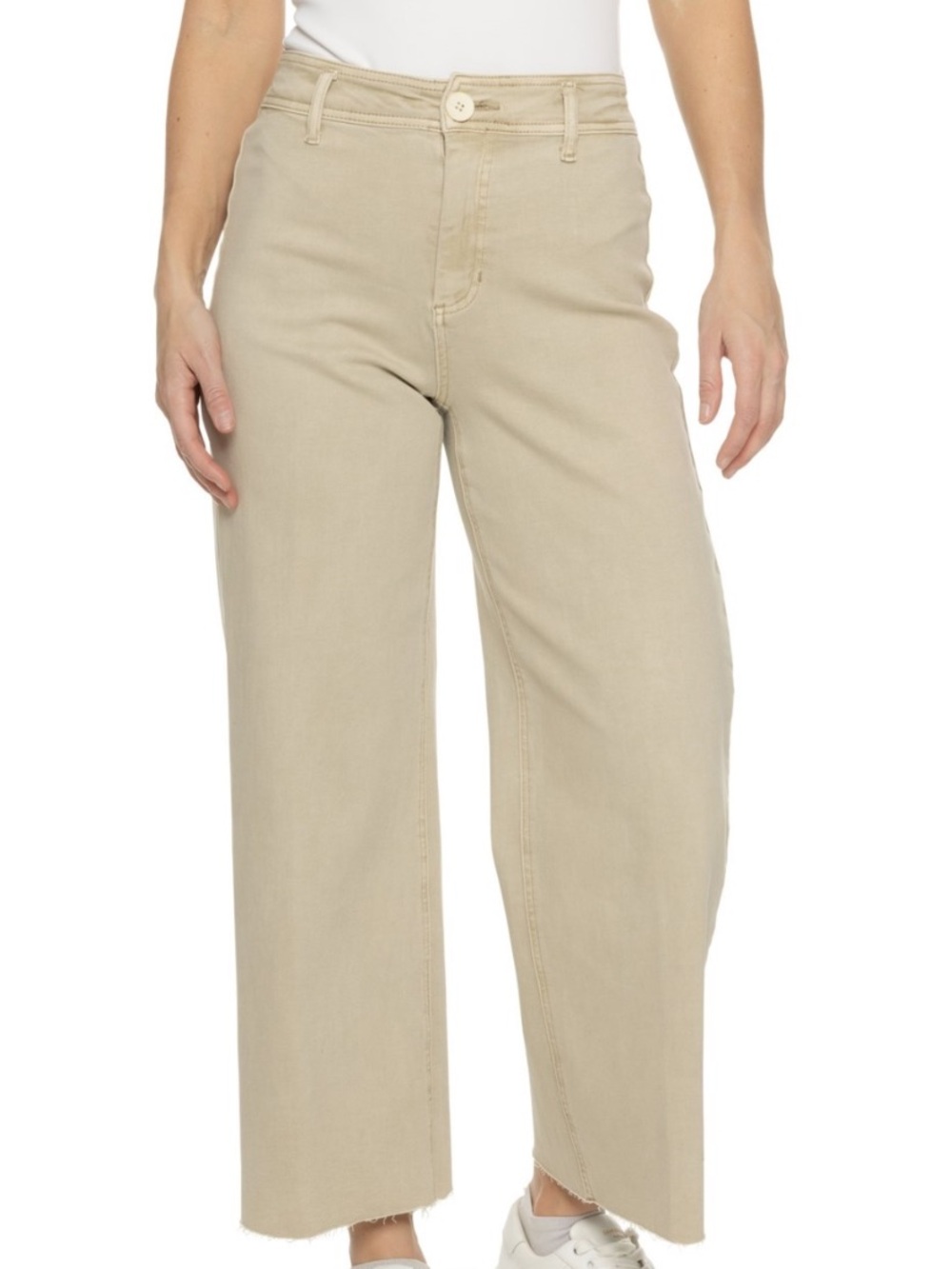 Oat the Sheri wide leg crop in tan